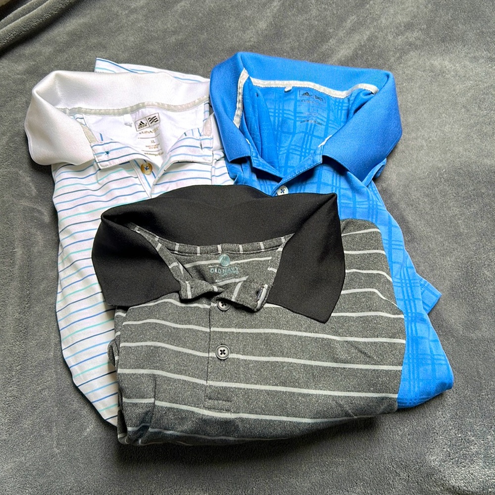 Adidas ClimaCool Polo Shirt Bundle 👉 3 shirt deal